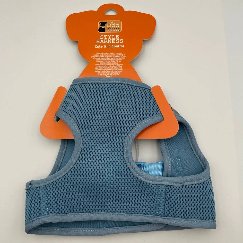 *New* Elite Pet & Co. Inc. The Dog Walker Company Light Blue Medium Harness
